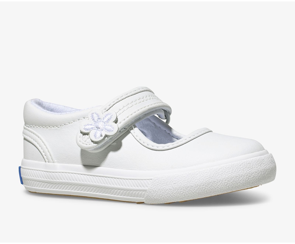 Slip Ons Keds Niños Blancas - Ella Mary Jane - 647-CMTIAZ